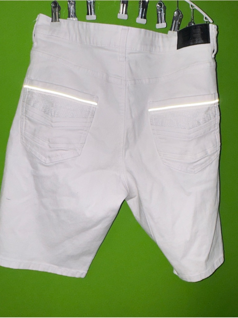 Benjamin Black Snow White Slim Men’s Jeans Shorts size 36 - Picture 6 of 9
